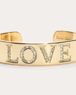 Love Statement Cuff Bracelet