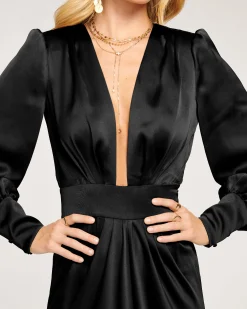 Madelane Plunging Maxi Dress