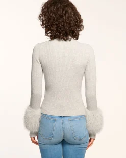 Magnus Turtleneck Faux Fur Sweater