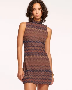 Marietta Mock Neck Mini Dress