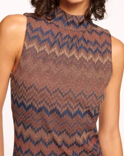 Marietta Mock Neck Mini Dress