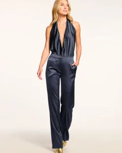 Marvia Stretch Silk Pant