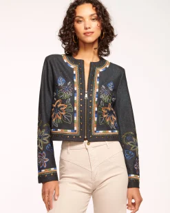 Mav Embroidered Denim Jacket