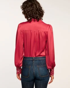 Milca Embellished Button Down Top