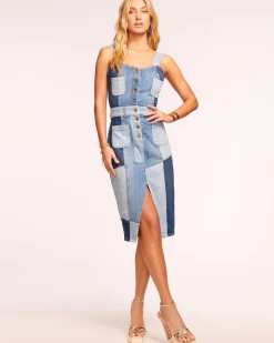 Monica Denim Midi Dress