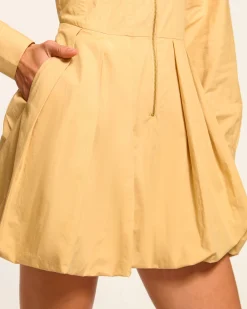 Naira Cotton Poplin Bubble Mini Dress