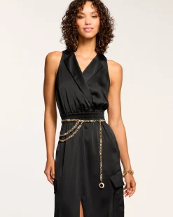 Nikia V-Neck Midi Dress