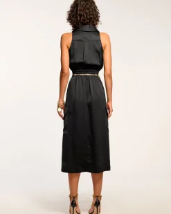 Nikia V-Neck Midi Dress