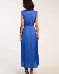 Olive Ruffle V-Neck Midi Dress