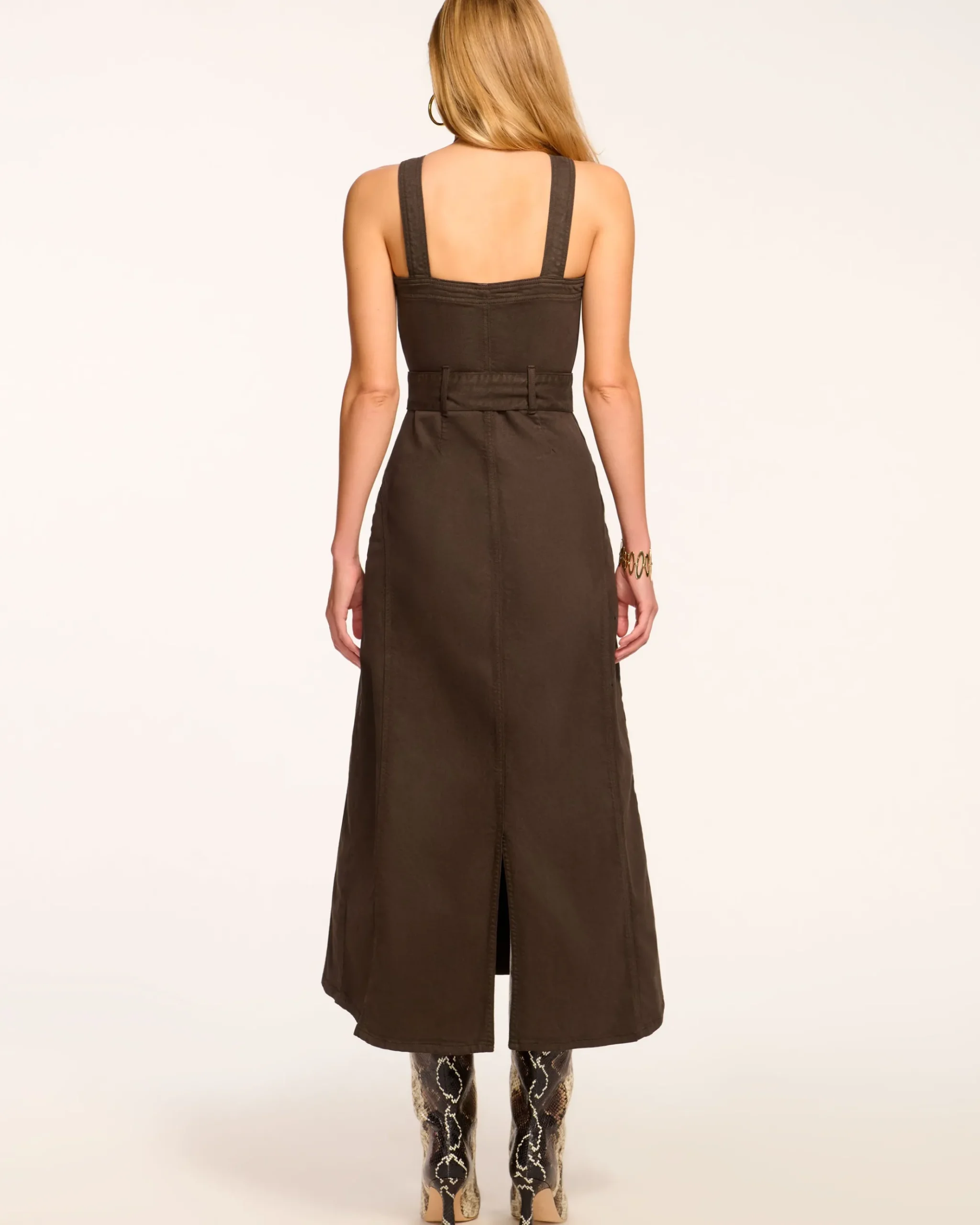 Pamela Sleeveless Denim Midi Dress