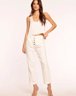 Pearle Cropped Straight Leg Jean
