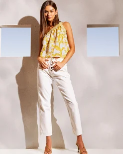 Pearle Cropped Straight Leg Jean