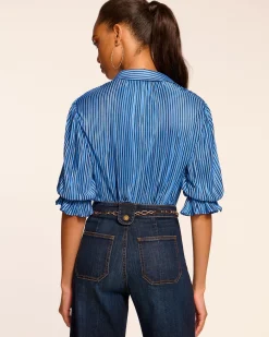 Pleated Dina Short Sleeve Bodysuit