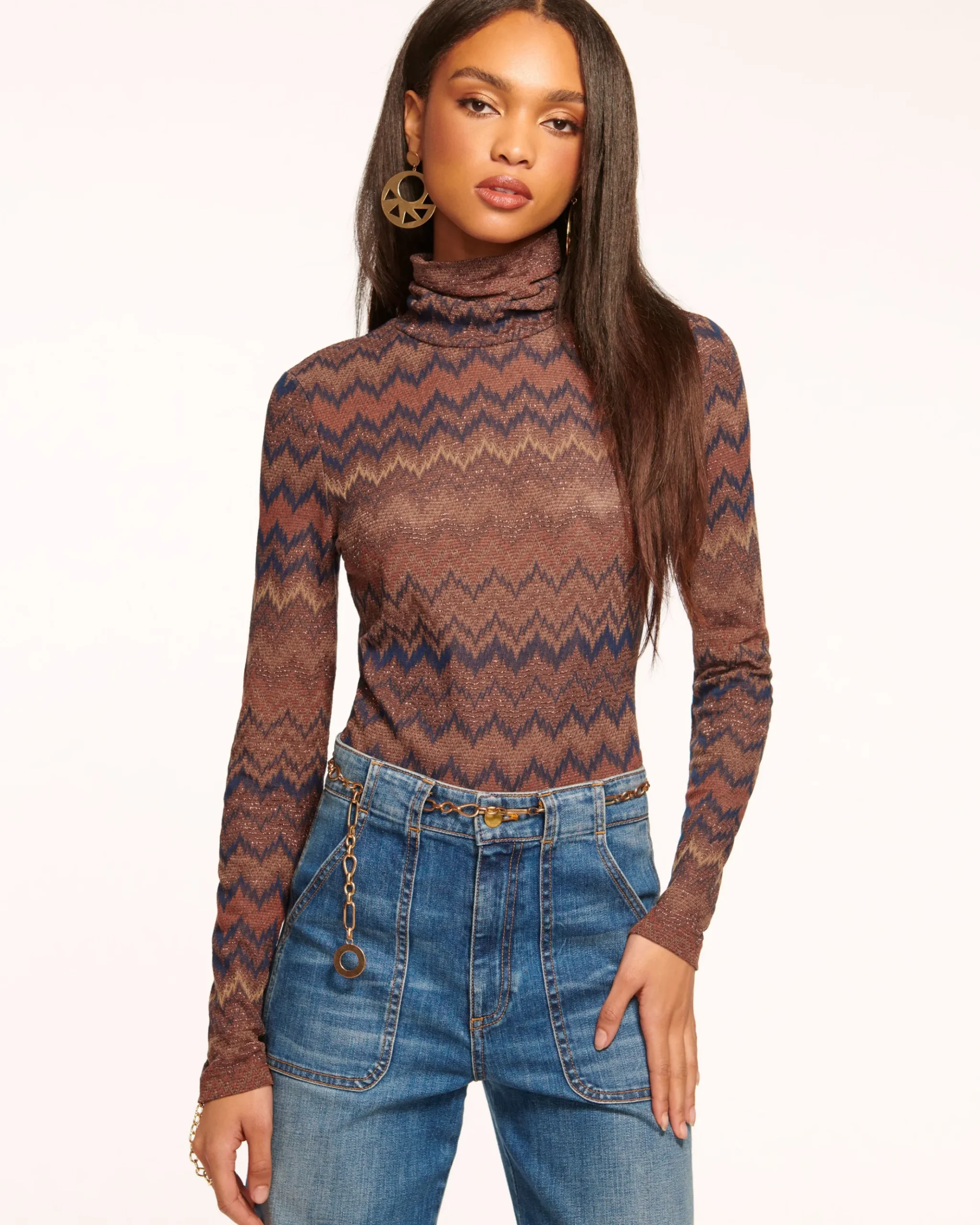 Prudence Long Sleeve Turtleneck Top