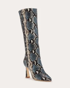 Queen Heeled Snake Boots