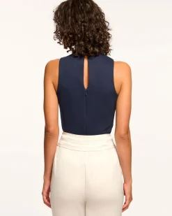 Ruth Embellished Turtleneck Tank Top