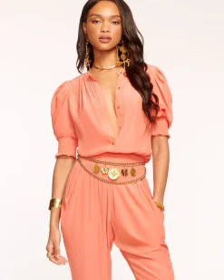 Tracey Puff Sleeve Jumpsuit