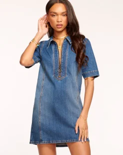 Tunechi Denim Shirt Dress