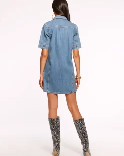 Tunechi Denim Shirt Dress
