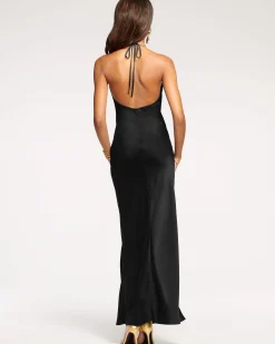 Valentina Plunging Halter Gown
