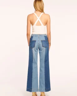 Vinnie Wide Leg Two-Tone Jean